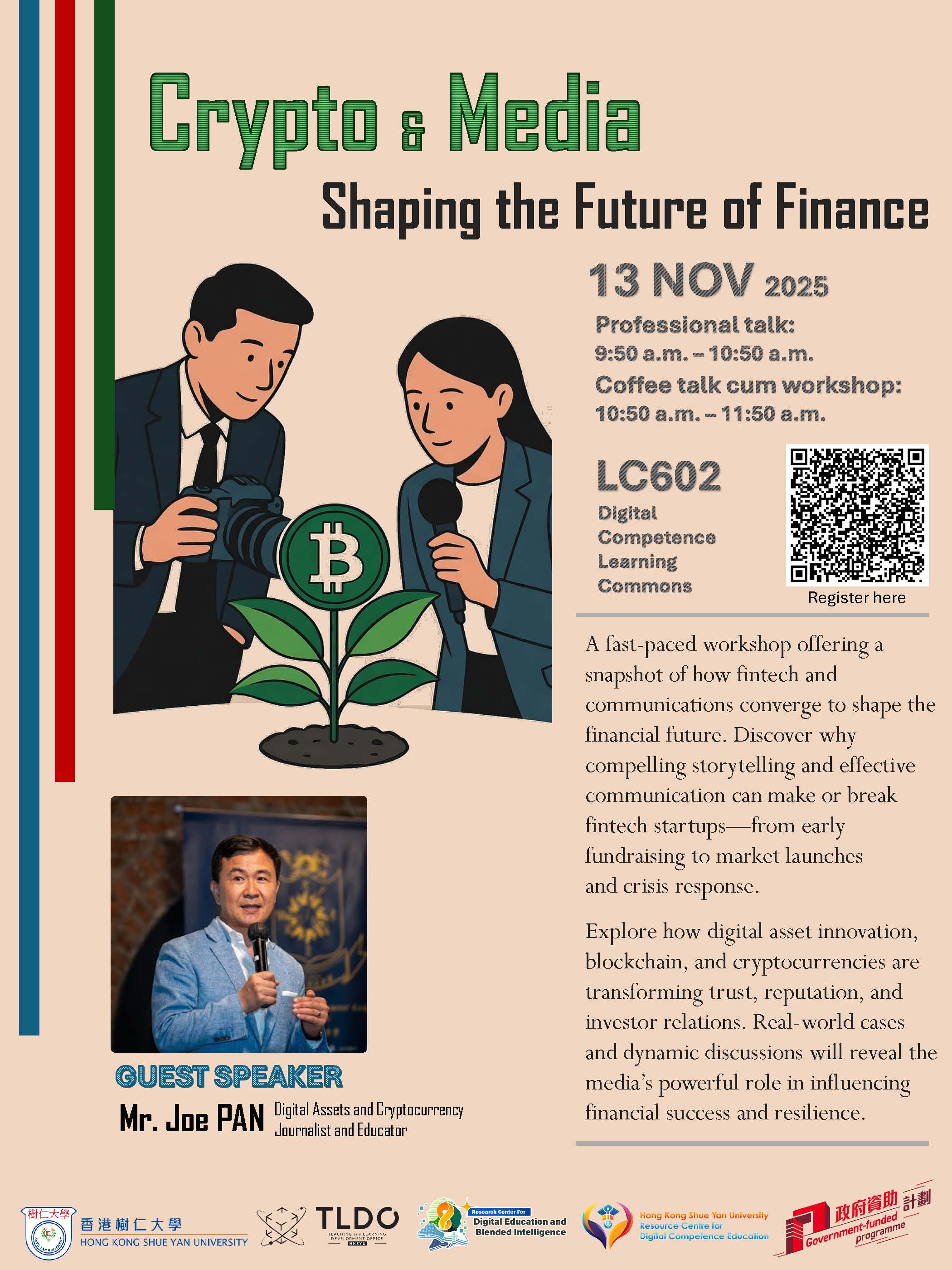 Crypto & Media: Shaping the Future of Finance (Professional Talk and Workshop)